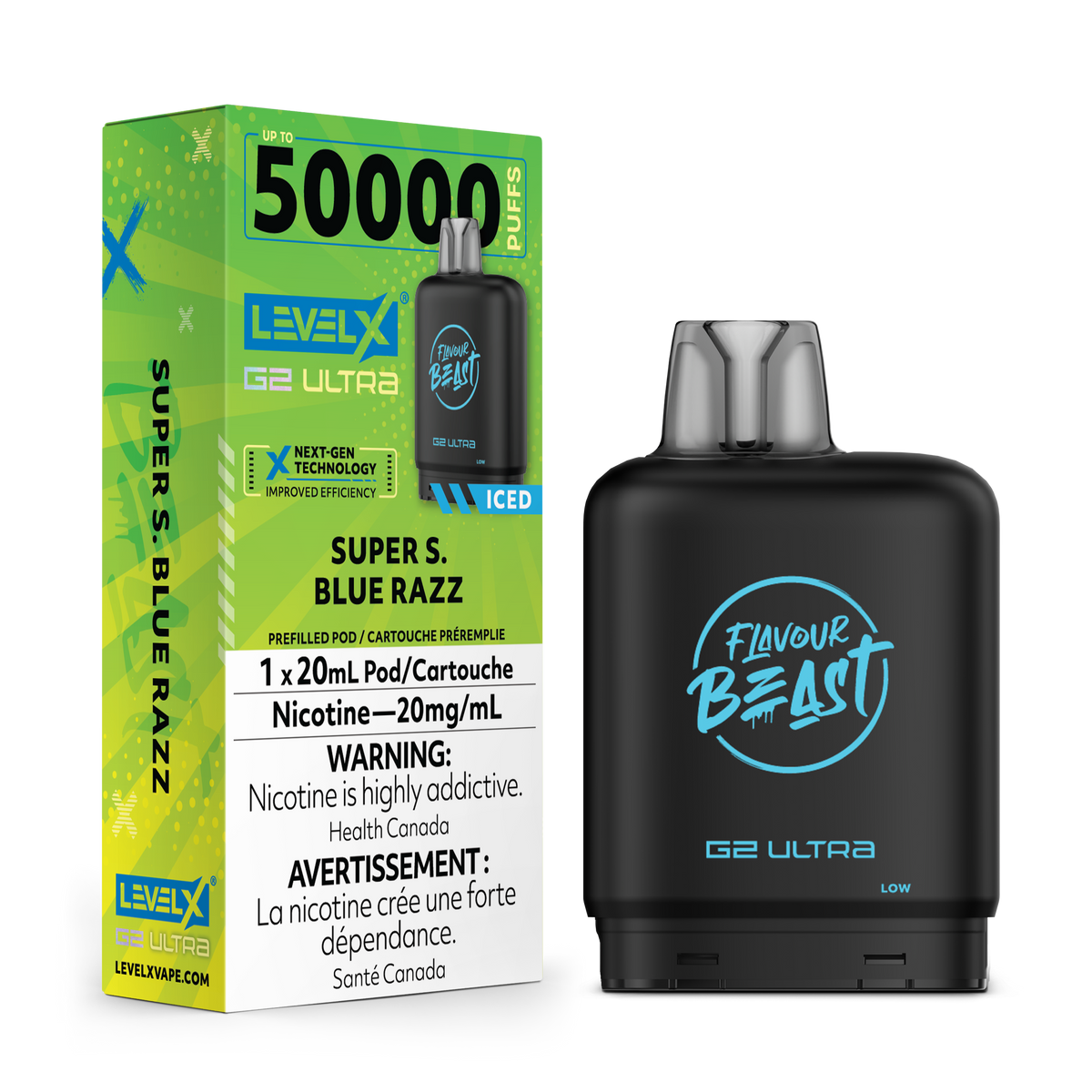 Level X G2 Ultra Pod - Super S. Blue Razz (Iced) (AB)