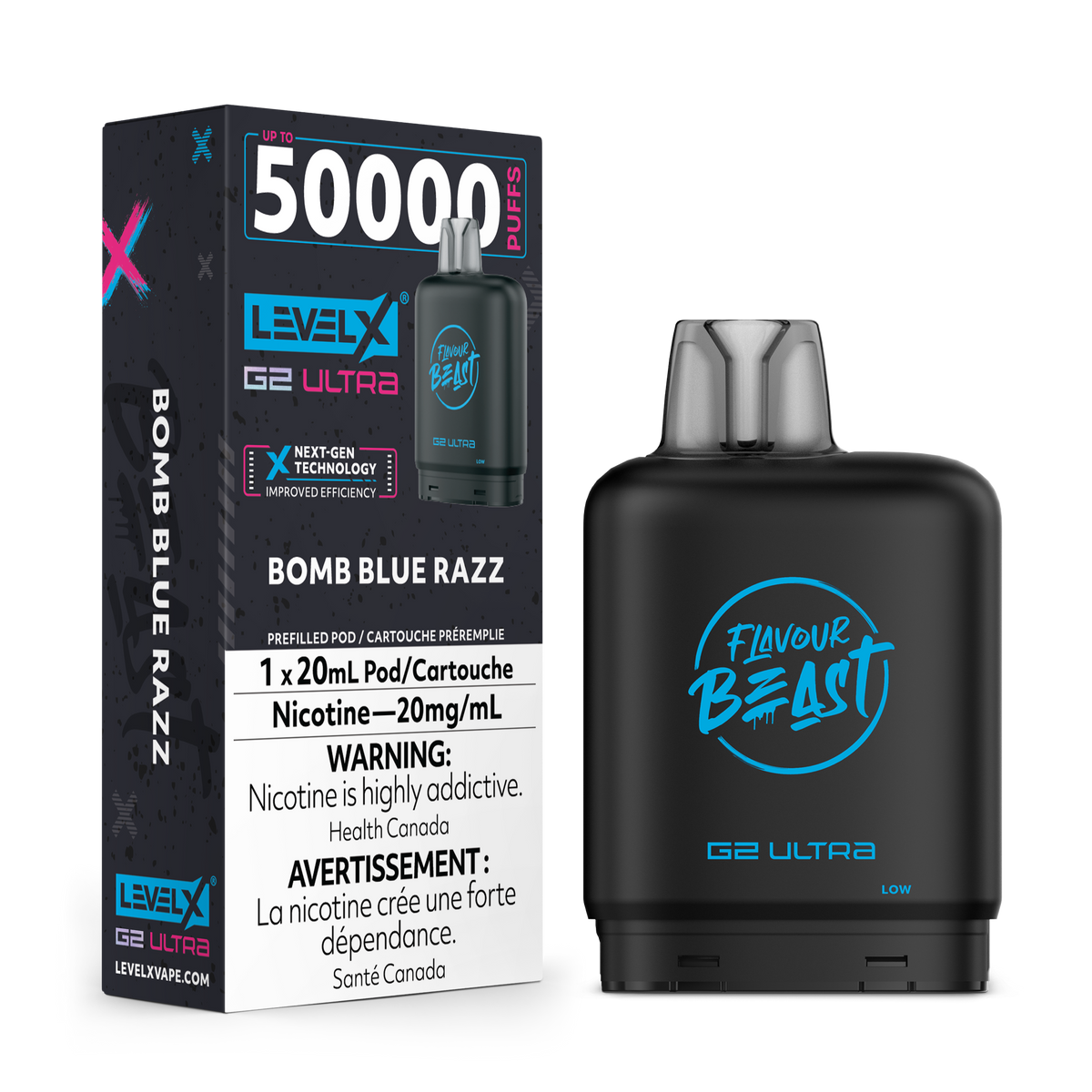 Level X G2 Ultra Pod - Bomb Blue Razz (AB)