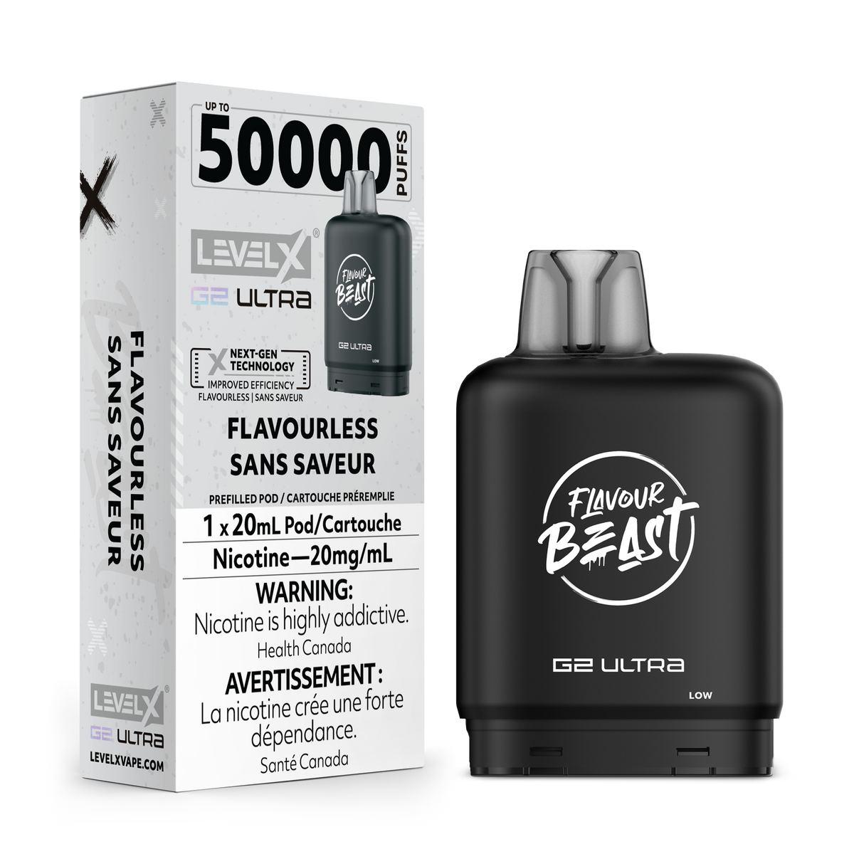 Buy Level X G2 Ultra Pod - Flavourless Online