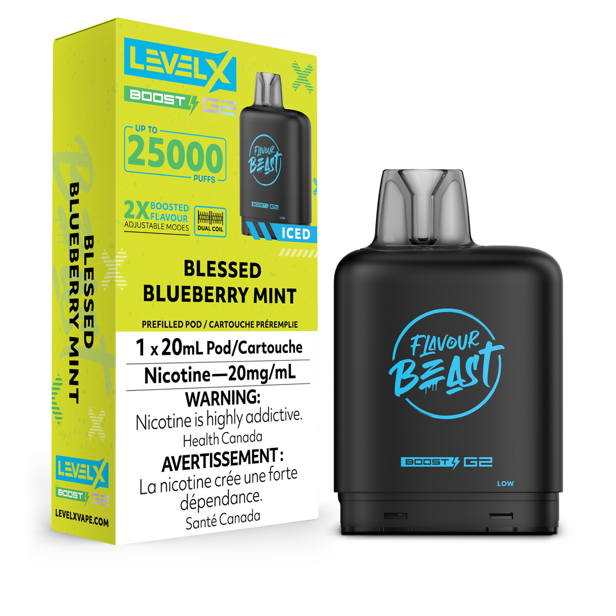 Level X Boost G2 Pod - Blessed Blueberry Mint (MB)