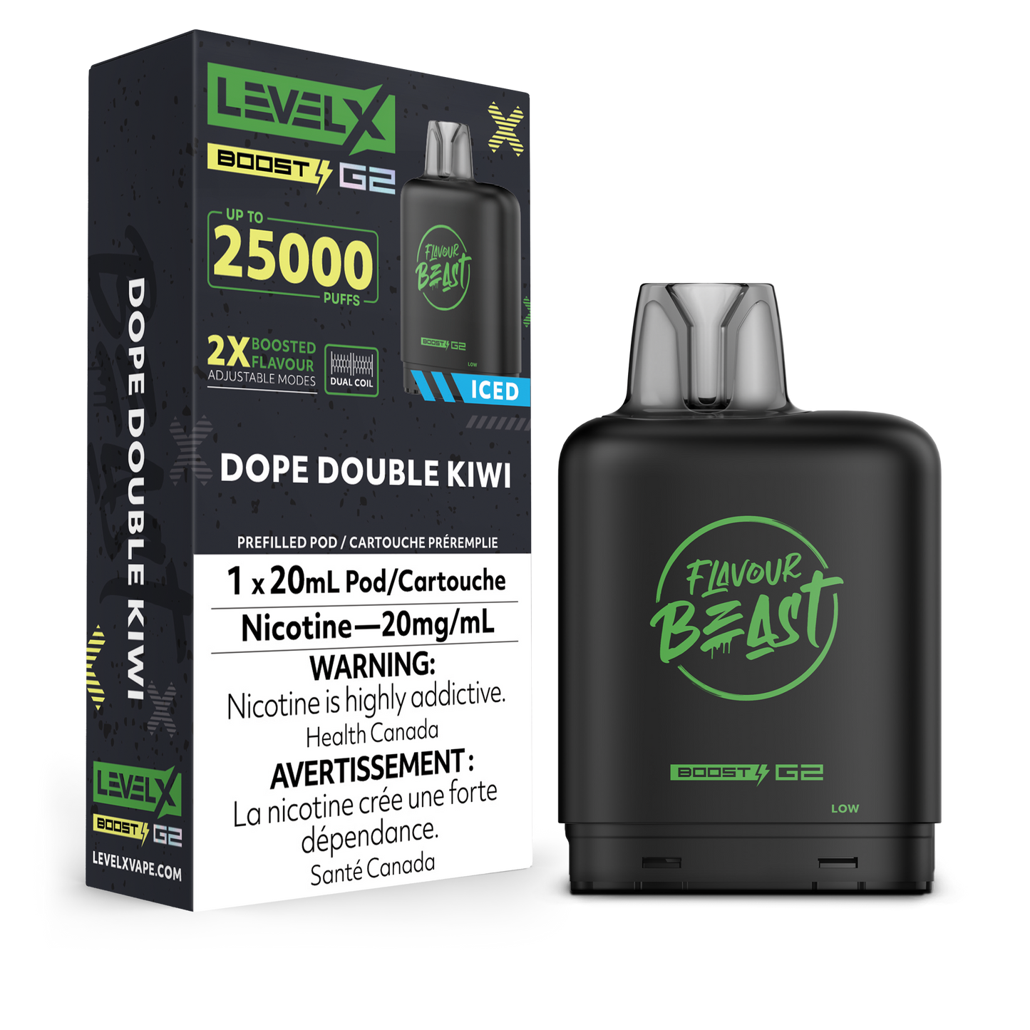 Level X Boost G2 Pod - Dope Double Kiwi