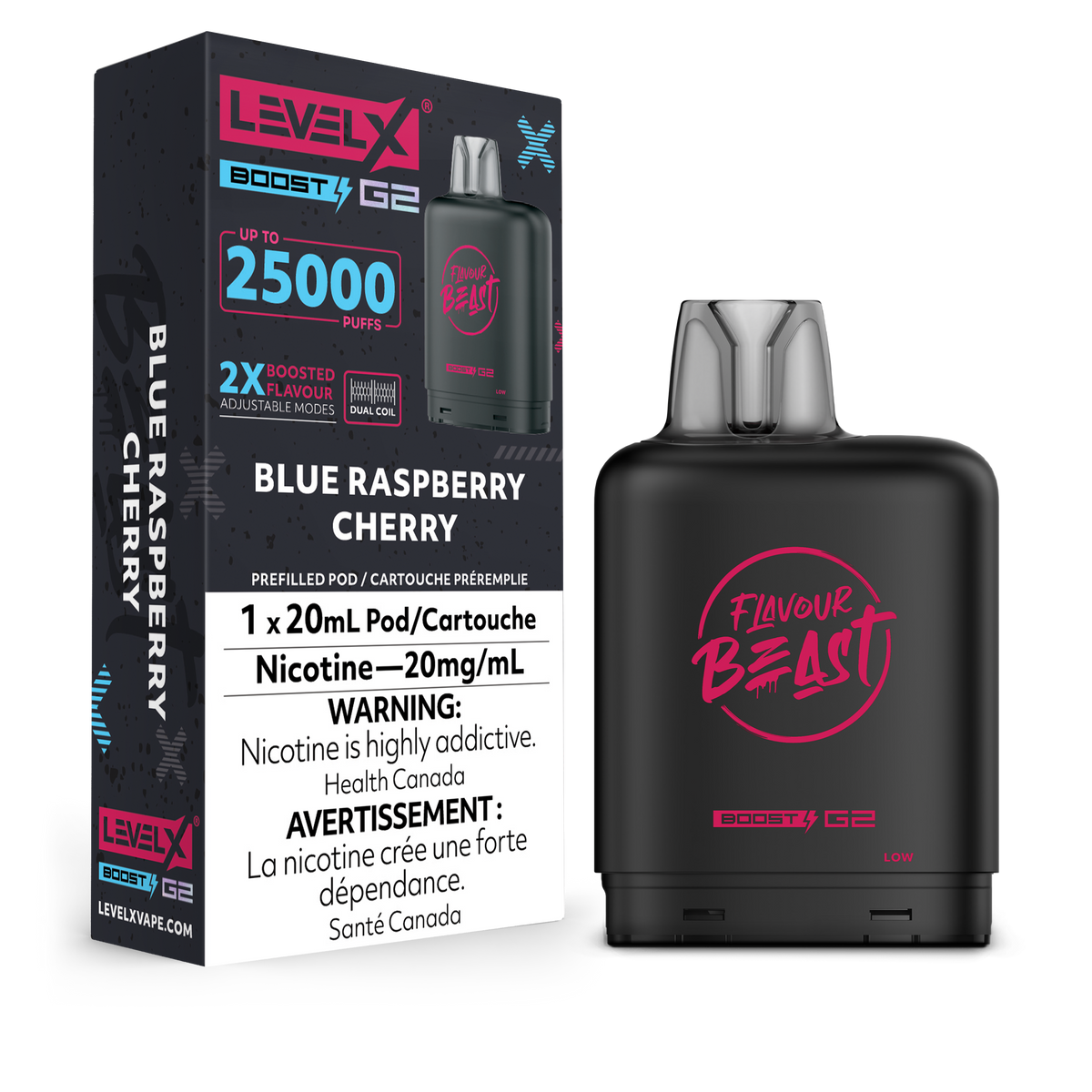 Level X Boost G2 Pod - Blue Raspberry Cherry