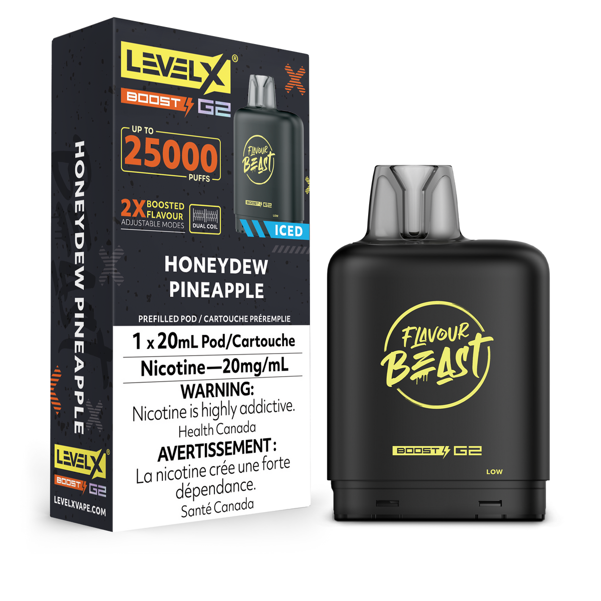 Level X Boost G2 Pod - Honeydew Pineapple (Iced) (AB)