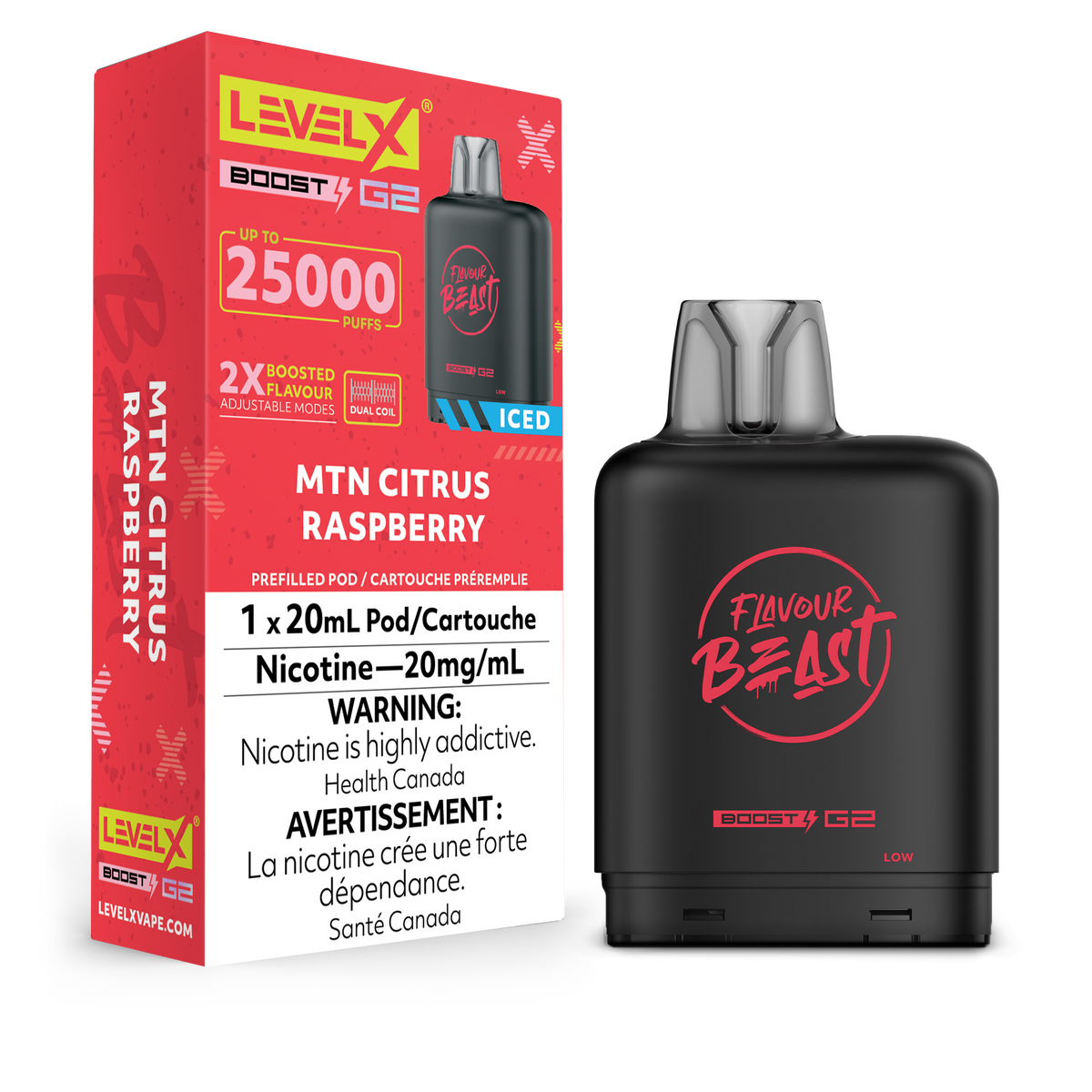 Level X Boost G2 Pod - Mtn Citrus Raspberry (Iced) (MB)