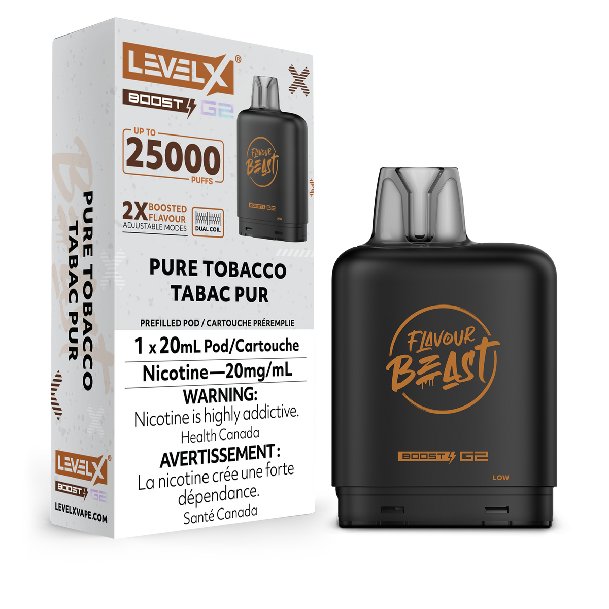 Level X Boost G2 Pod - Pure Tobacco (NB)