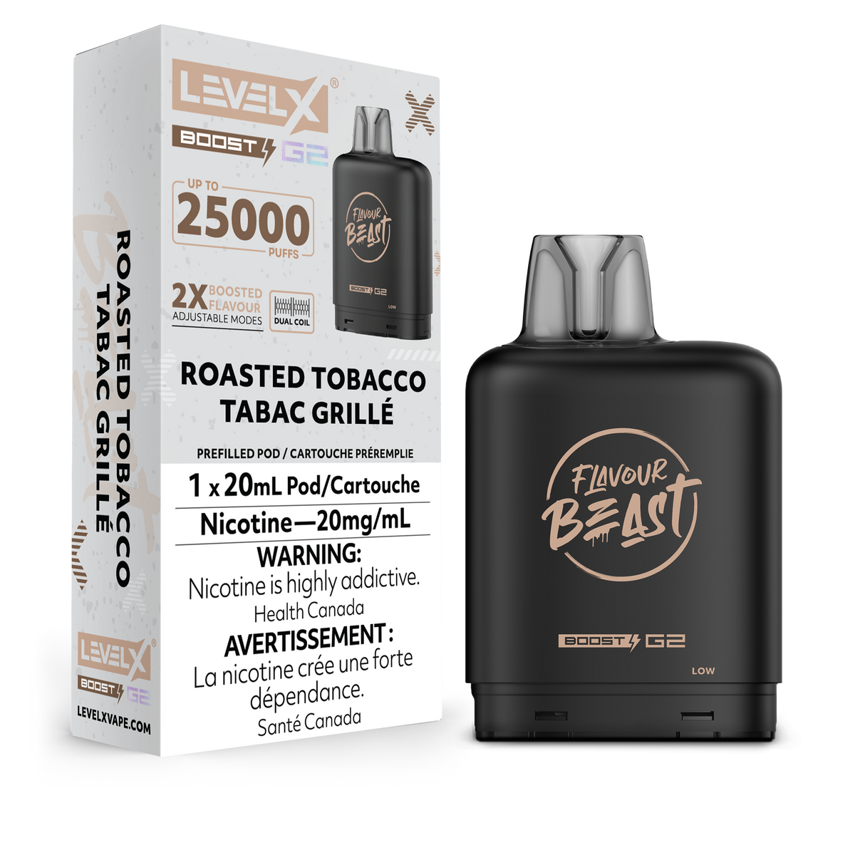 Level X Boost G2 Pod - Roasted Tobacco (AB)