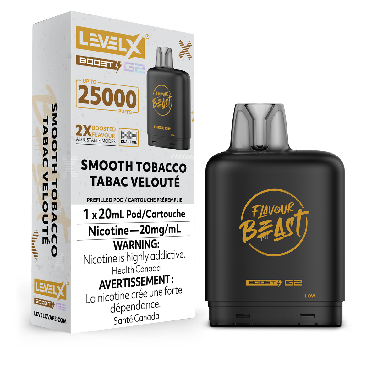 Level X Boost G2 Pod - Smooth Tobacco (AB)