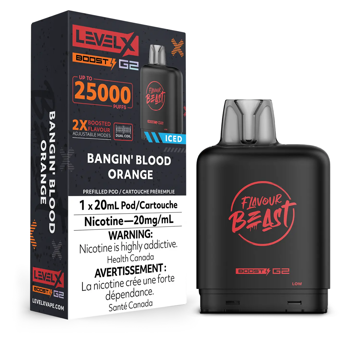 Level X Boost G2 Pod - Bangin' Blood Orange Iced (MB)