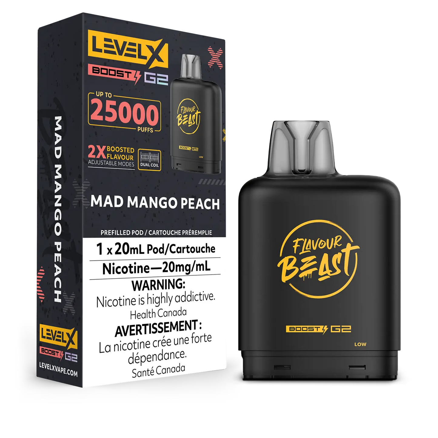 Level X Boost G2 Pod - Mad Mango Peach