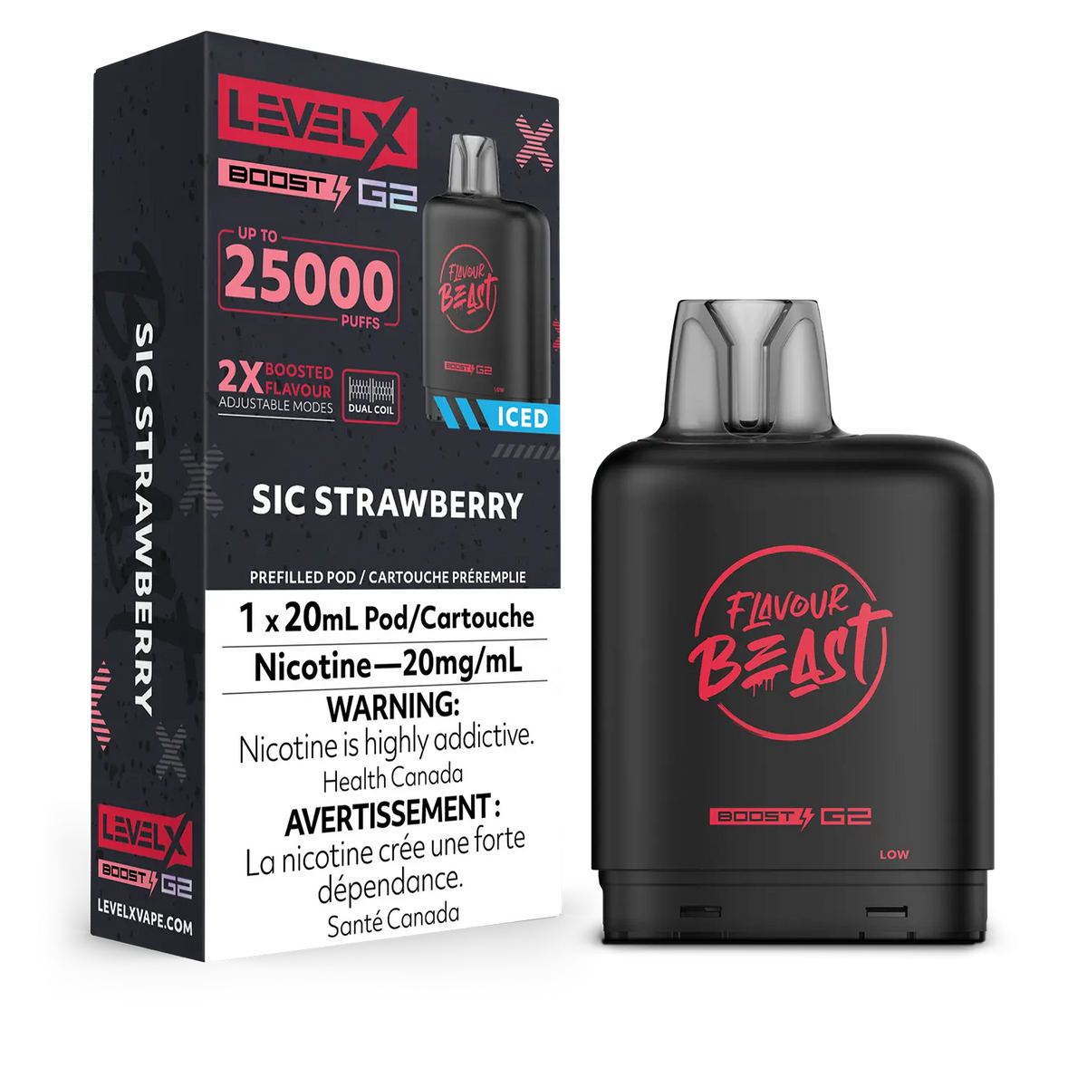 Level X Boost G2 Pod - Sic Strawberry Iced (AB)