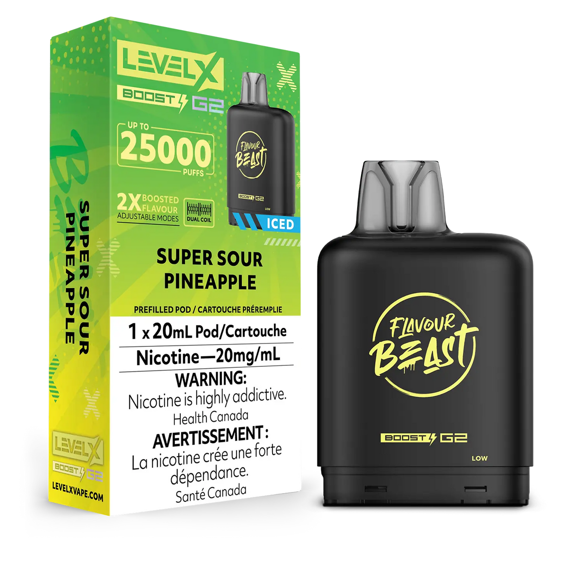 Level X Boost G2 Pod - Super Sour Pineapple Iced (AB)
