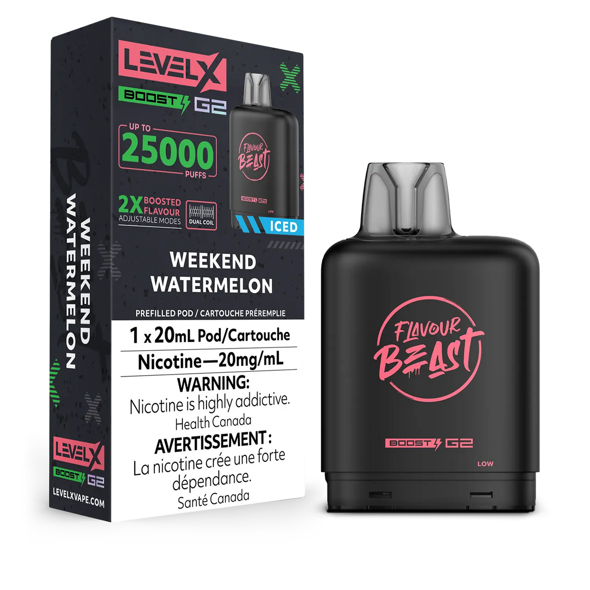 Level X Boost G2 Pod - Weekend Watermelon Iced (ON)