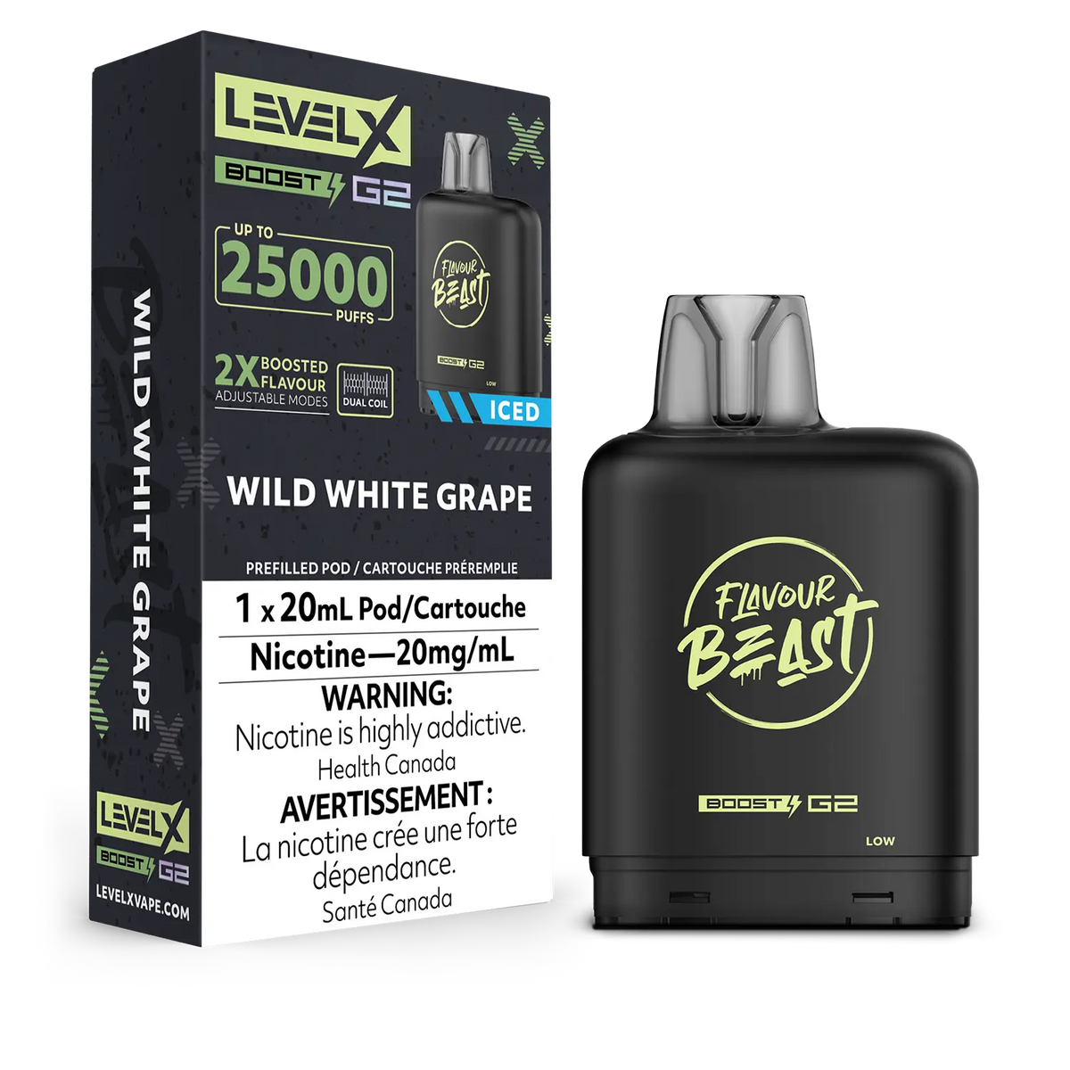 Level X Boost G2 Pod - Wild White Grape Iced