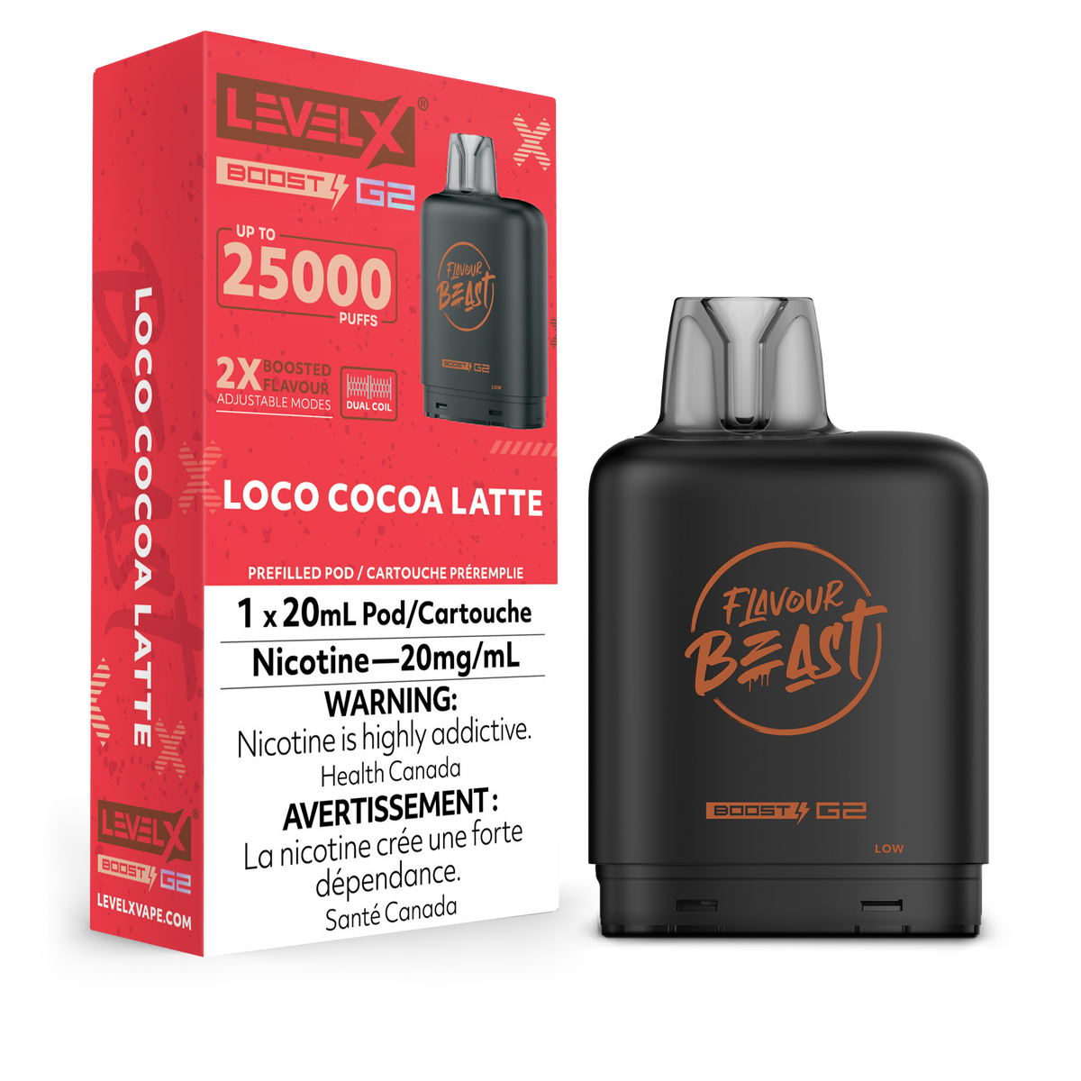 Level X Boost G2 Pod - Loco Cocoa Latte (MB)