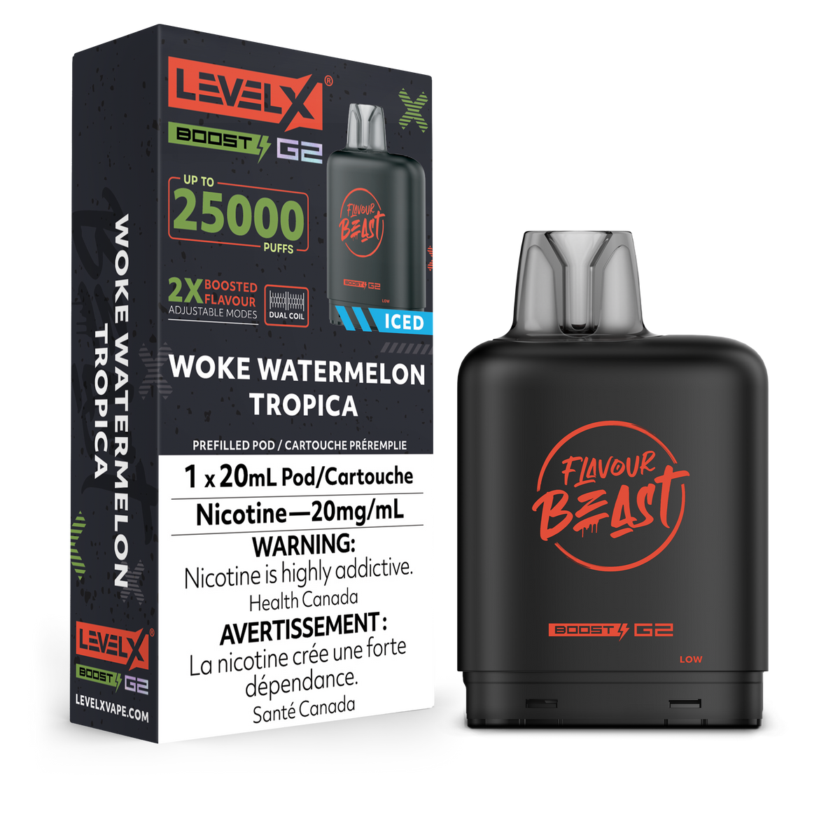 Level X Boost G2 Pod - Woke Watermelon Tropica (AB)