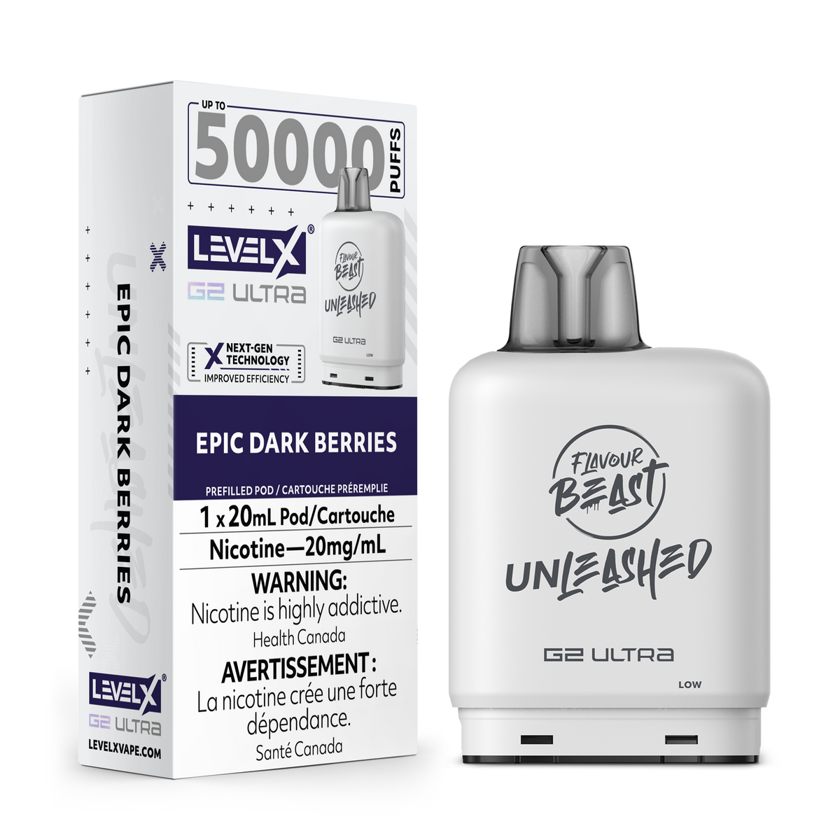 Buy Level X Unleashed G2 Ultra Pod - Epic Dark Berries Online