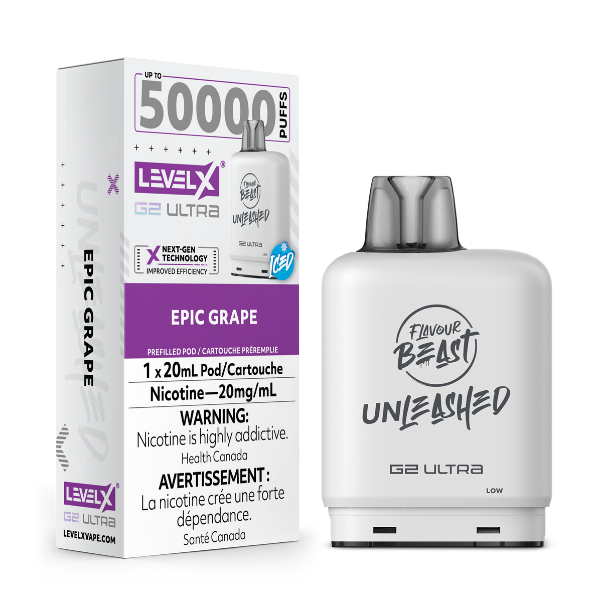 Buy Level X Unleashed G2 Ultra Pod - Epic Grape Online