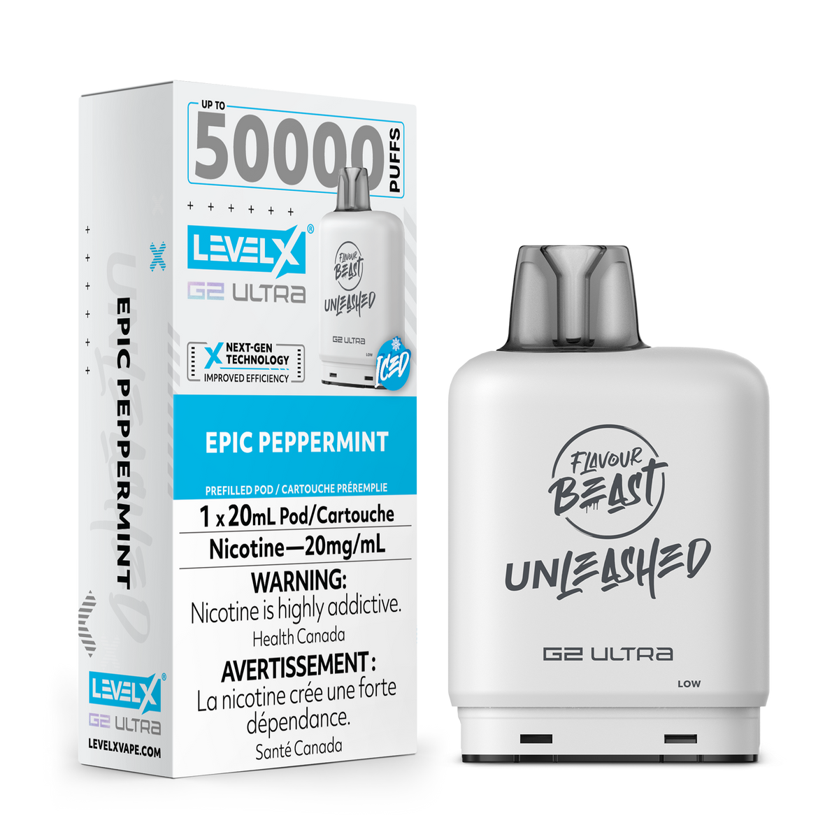Buy Level X Unleashed G2 Ultra Pod - Epic Peppermint Online