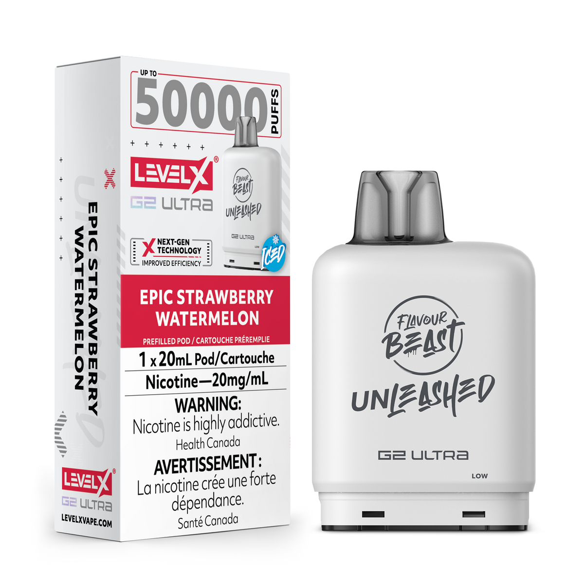 Buy Level X Unleashed G2 Ultra Pod - Epic Strawberry Watermelon Online