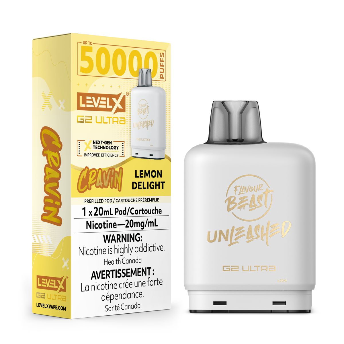 Level X Unleashed G2 Ultra Pod - Cravin' Lemon Delight (AB)