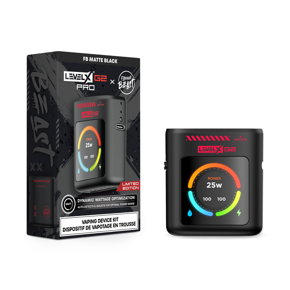 Level X Pro G2 Device Kit 1000 Matte Black Limited Edition