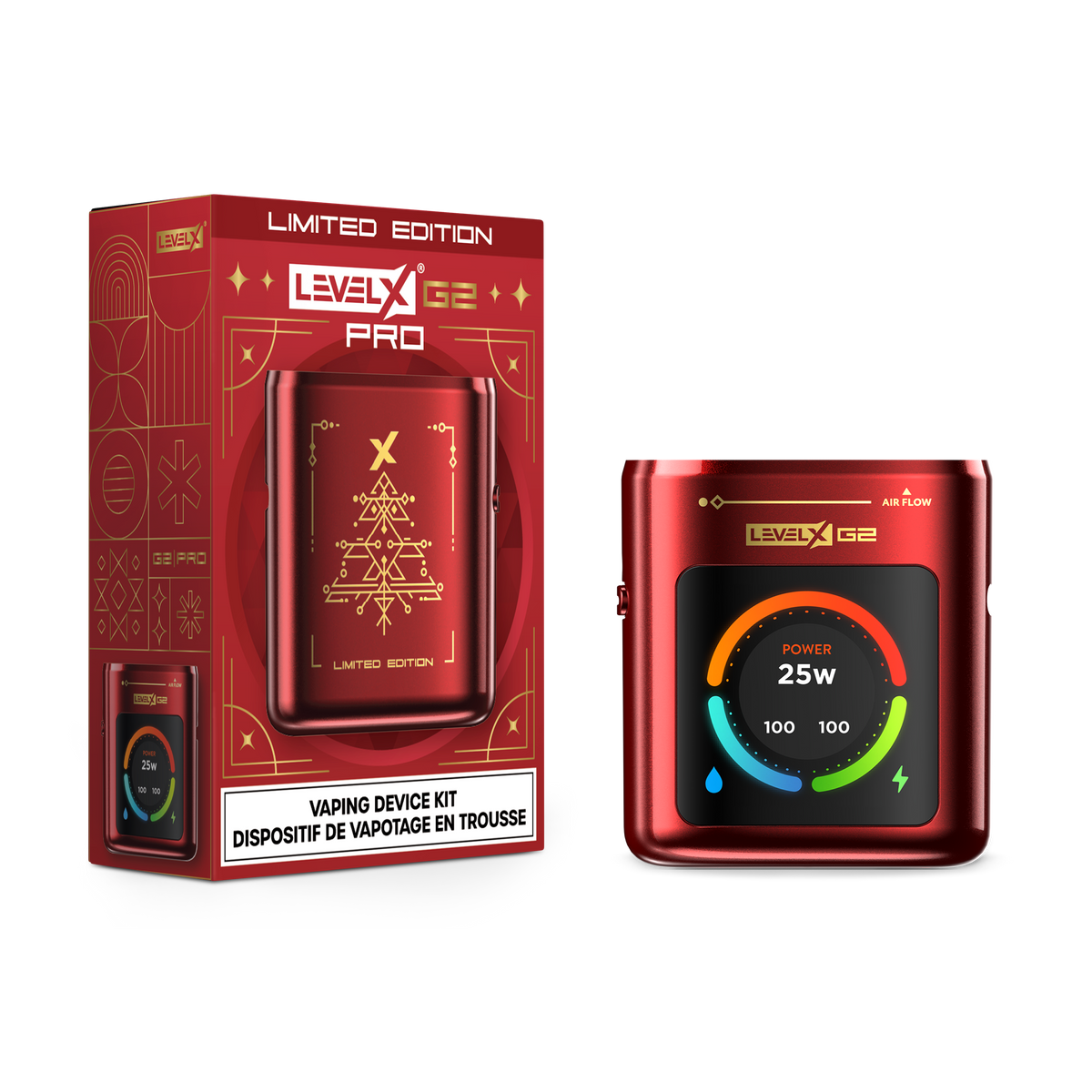 Level X Pro G2 Device Kit 1000 Winter Red Limited Edition