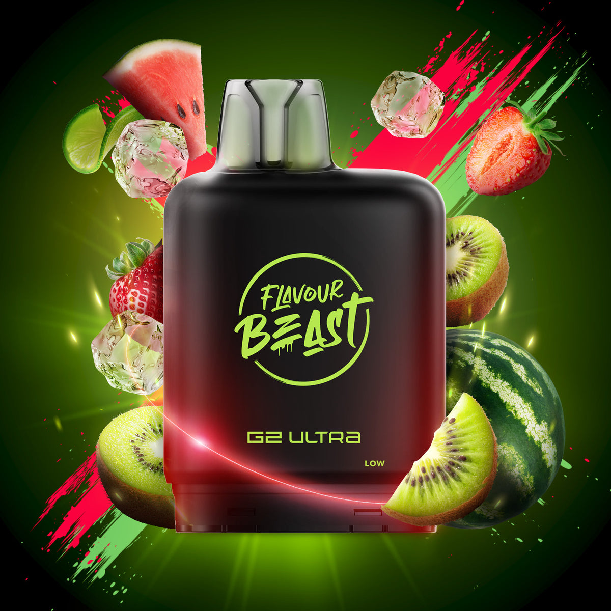 Level X G2 Ultra Pod - Watermelon Strawberry Kiwi (Iced) (AB)