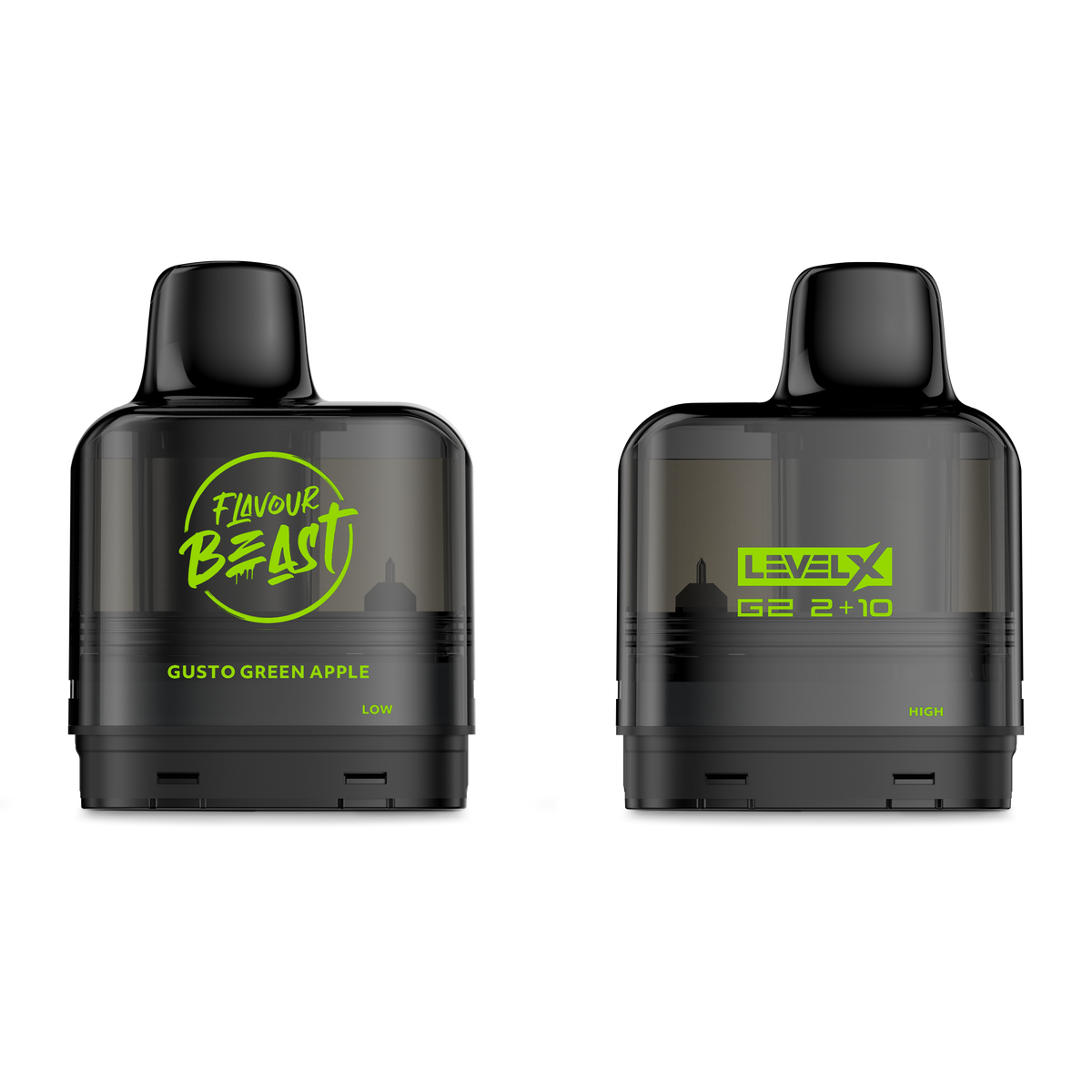Level X G2 Pod 2+10ml - Gusto Green Apple – Flavour Beast