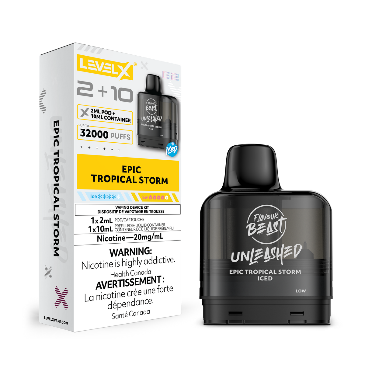 Level X G2 Pod 2+10ml Unleashed - Epic Tropical Storm Iced