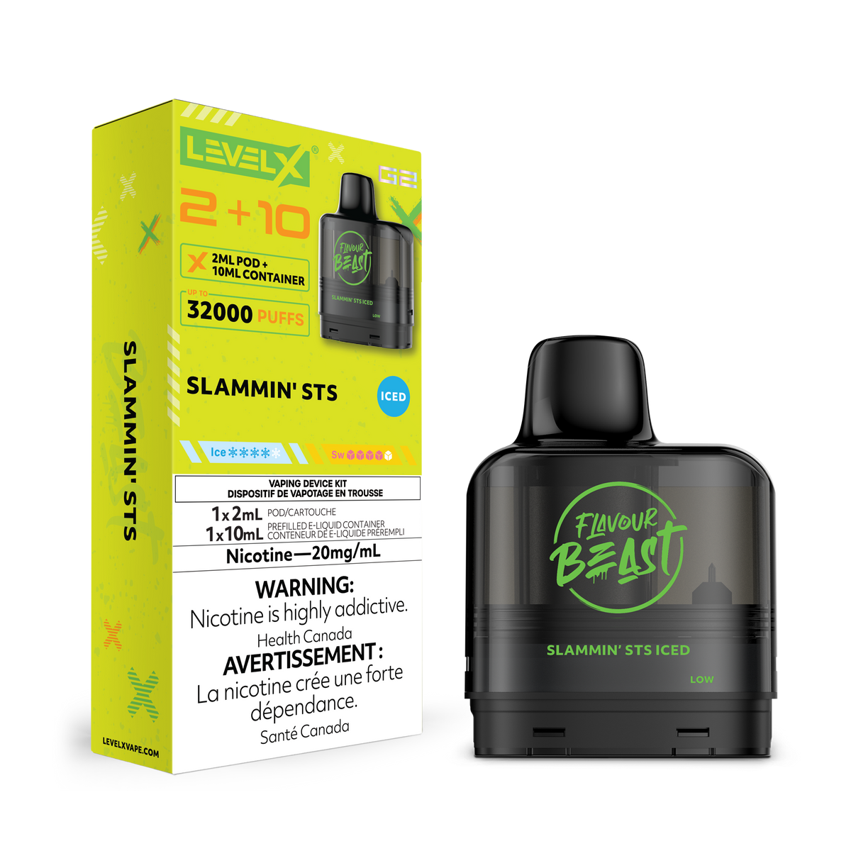 Level X G2 Pod 2+10ml - Slammin' STS (Iced)