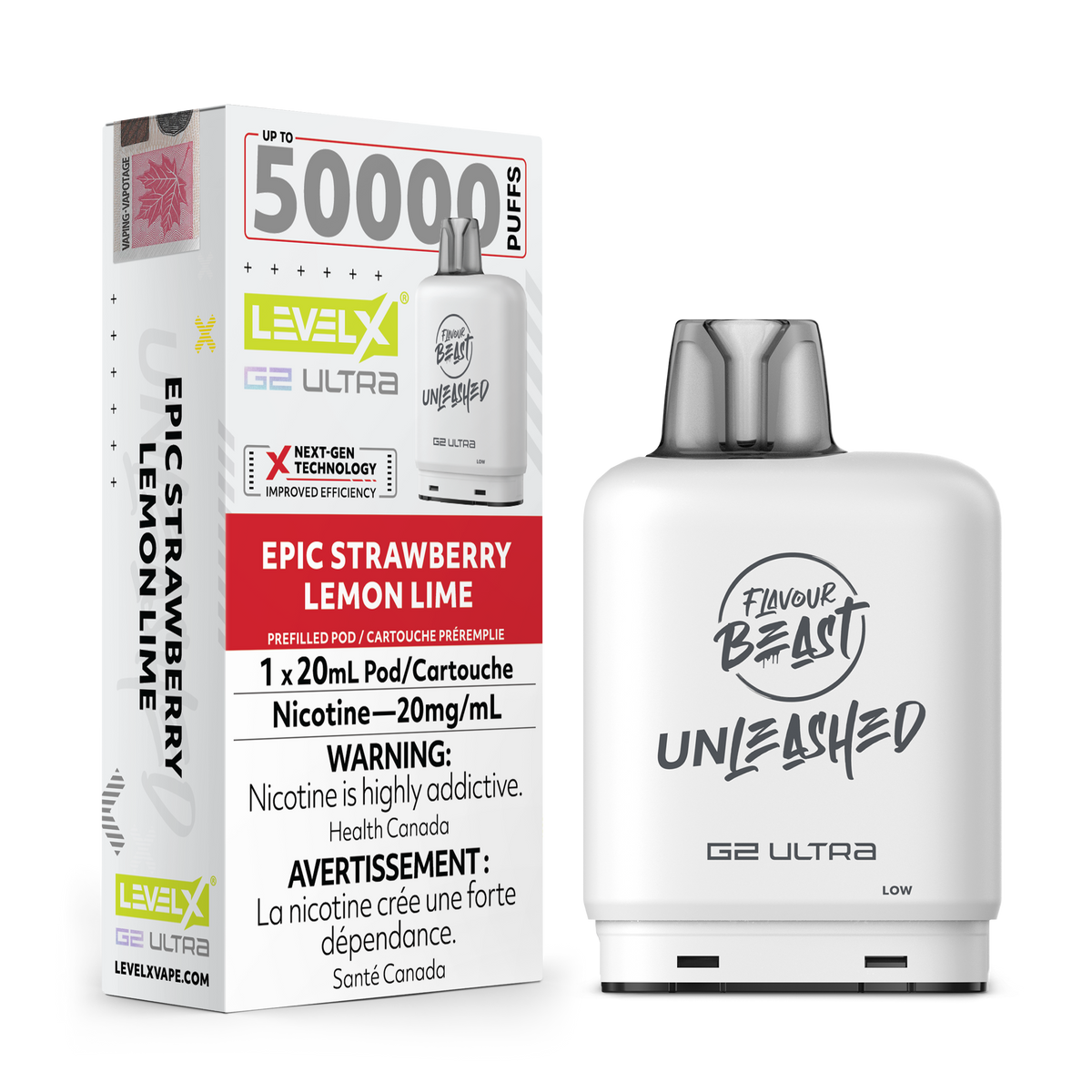 Level X Unleashed G2 Ultra Pod - Epic Strawberry Lemon Lime (MB)
