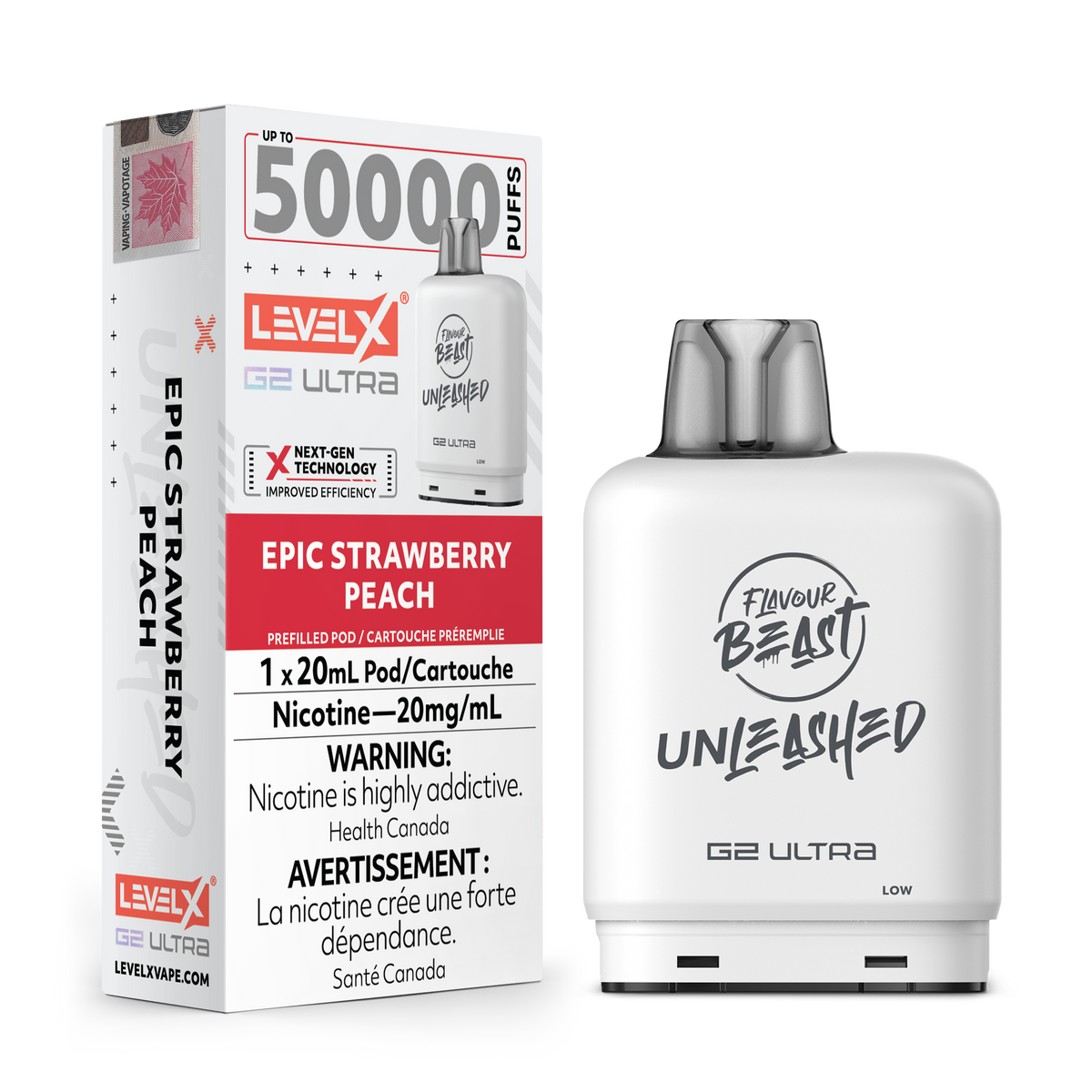 Level X Unleashed G2 Ultra Pod - Epic Strawberry Peach (AB)