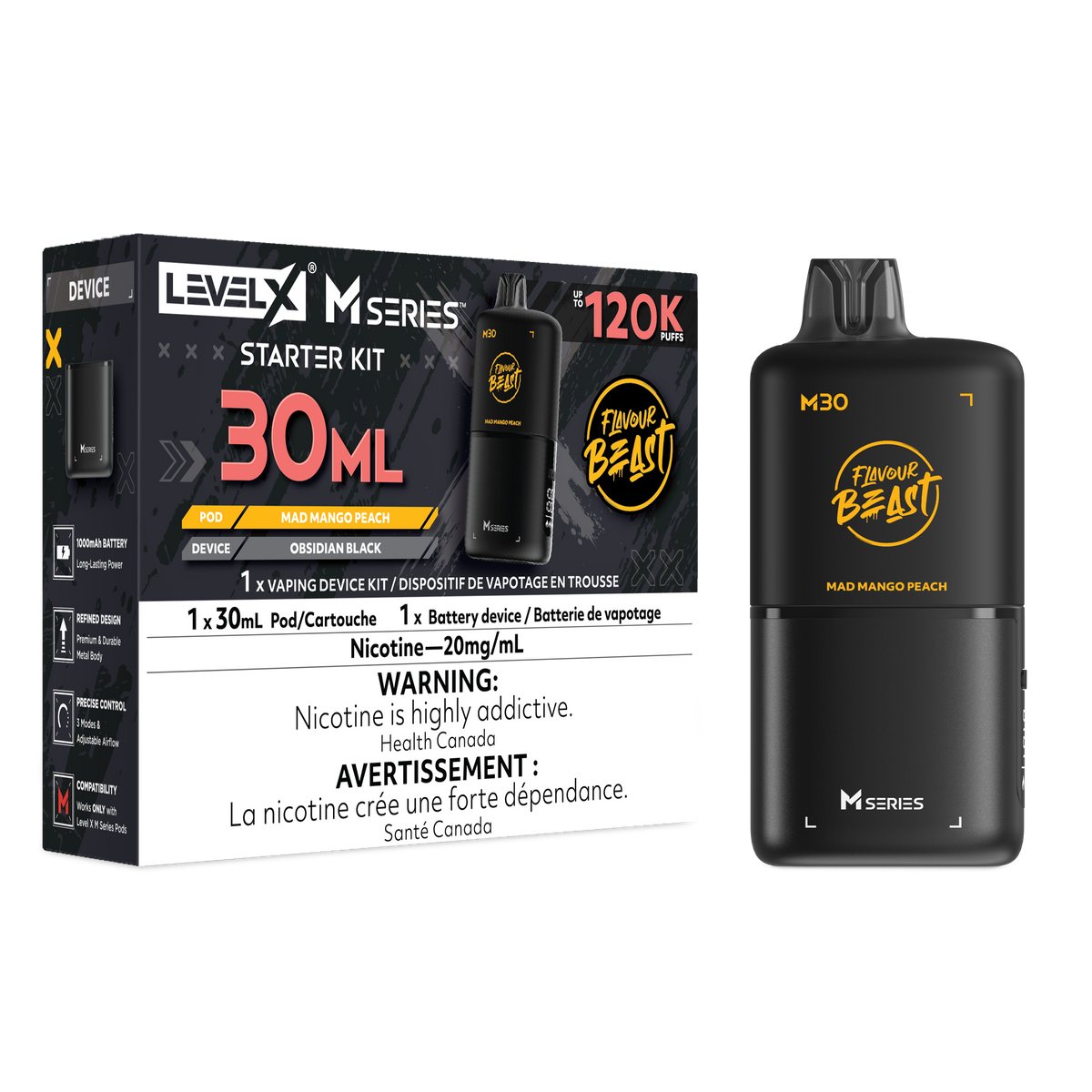 Level X FB M30 Series Starter Kit - Mad Mango Peach