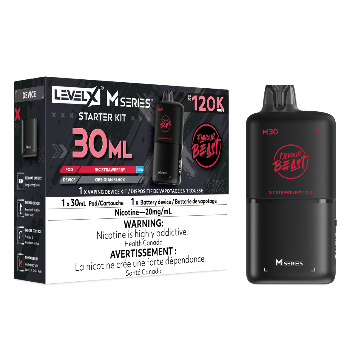 Level X FB M30 Series Starter Kit - Sic Strawberry (Iced) (AB)