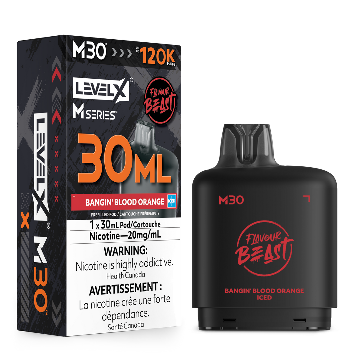 Level X M30 Series - Bangin' Blood Orange (Iced) (ON)