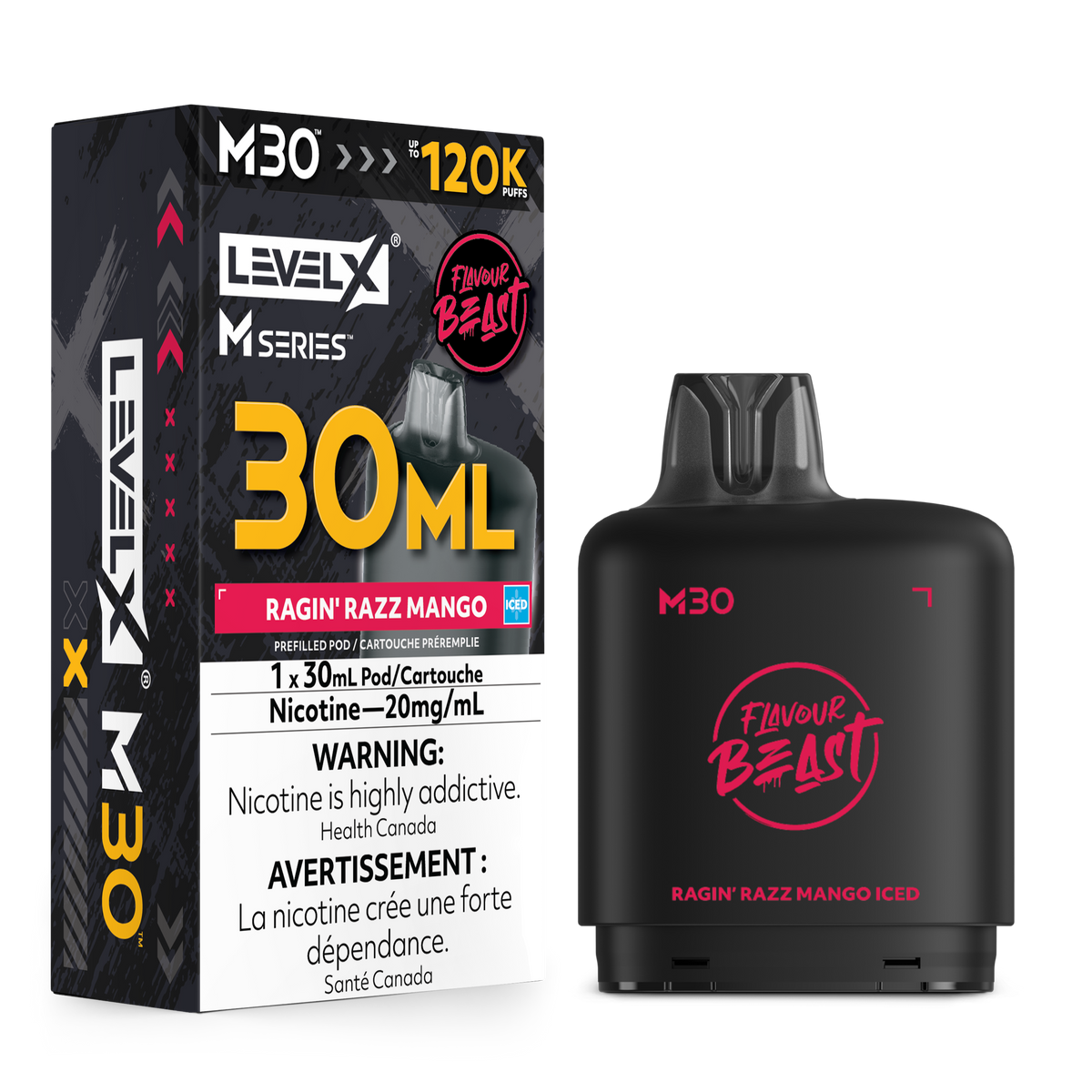 Level X M30 Series - Ragin' Razz Mango (Iced) (AB)