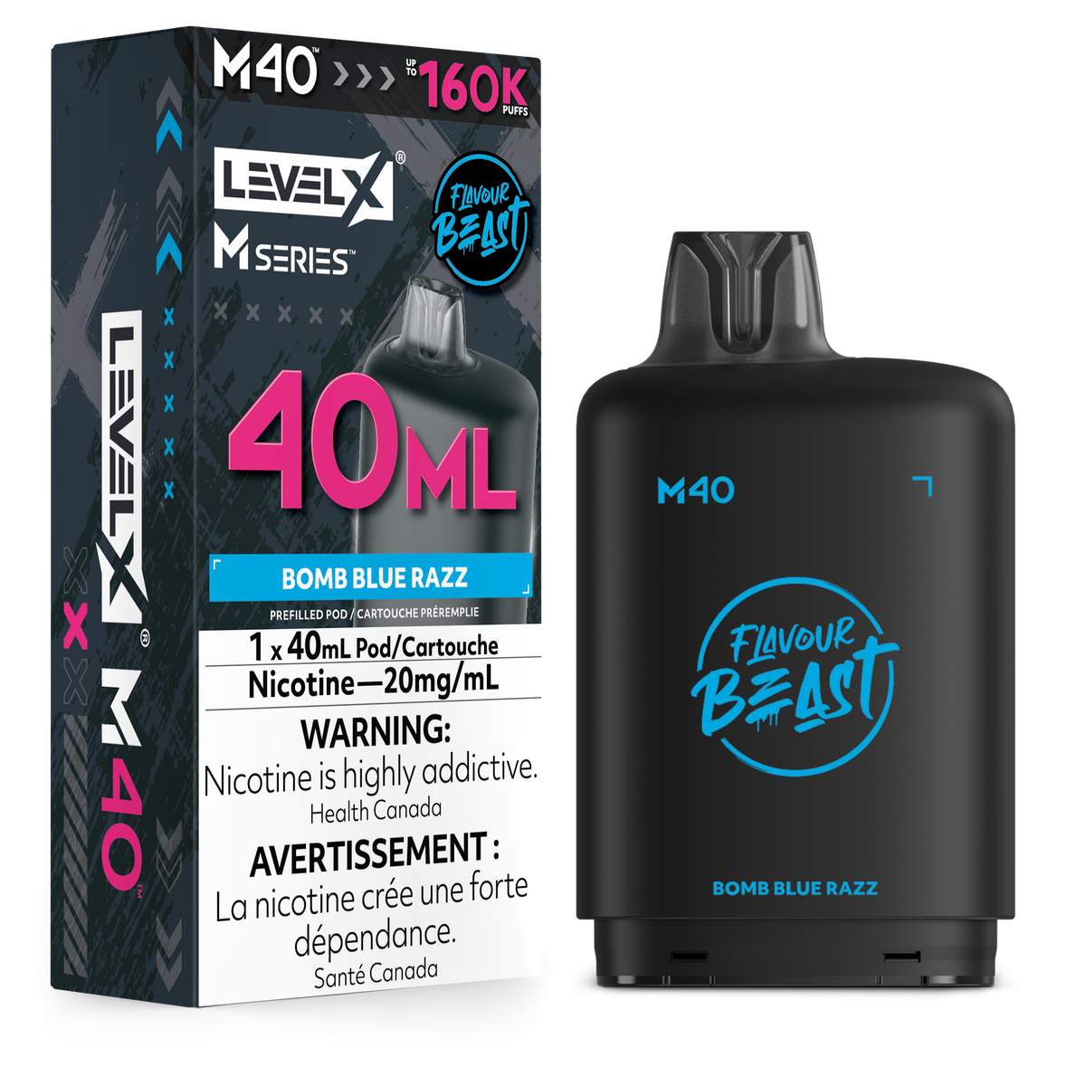 Level X M40 Series - Bomb Blue Razz (ON)