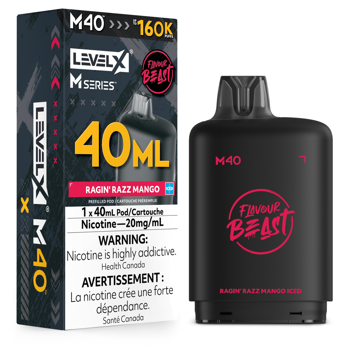 Level X M40 Series - Ragin' Razz Mango (Iced) (AB)