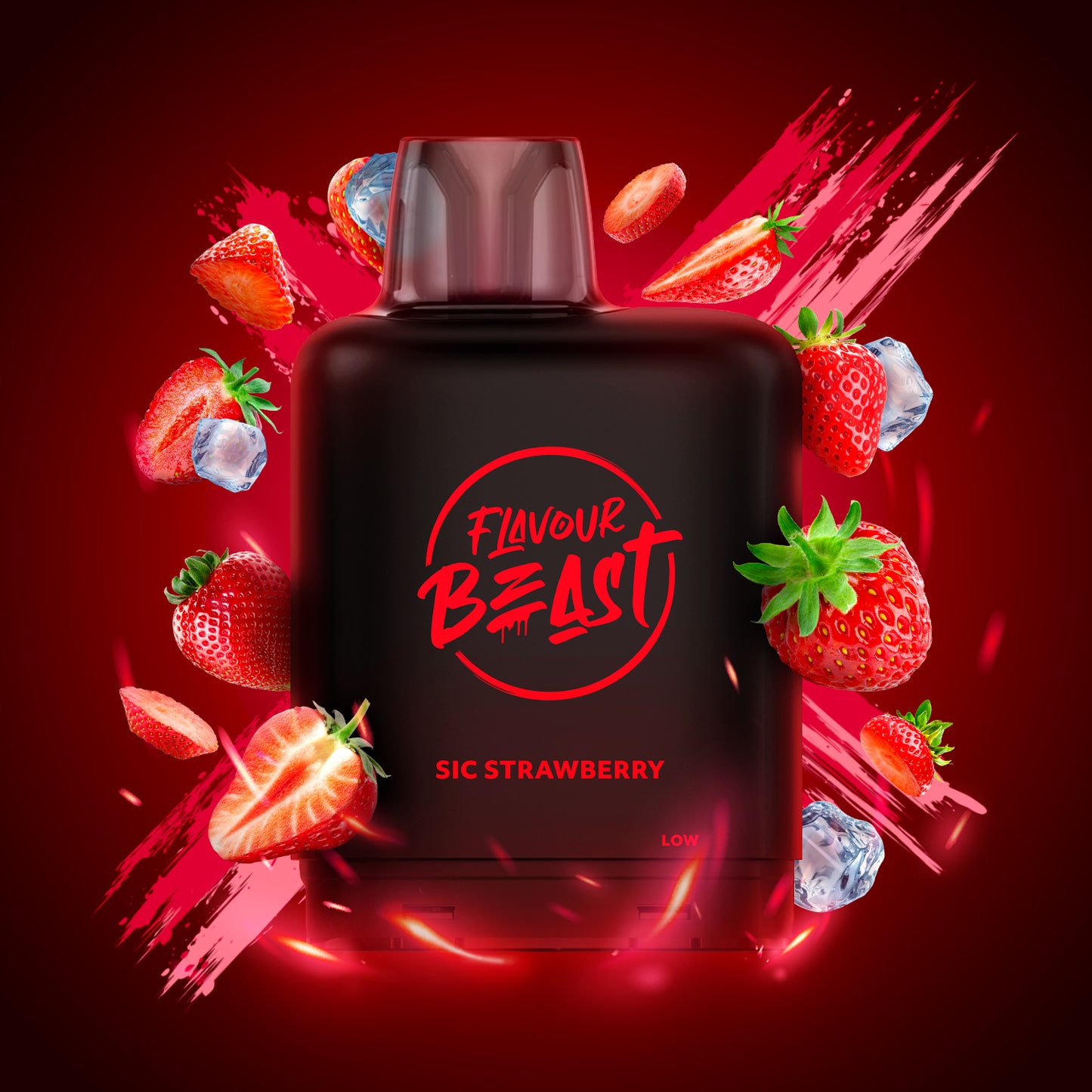 Level X Boost Pod - Flavour Beast - Sic Strawberry Iced
