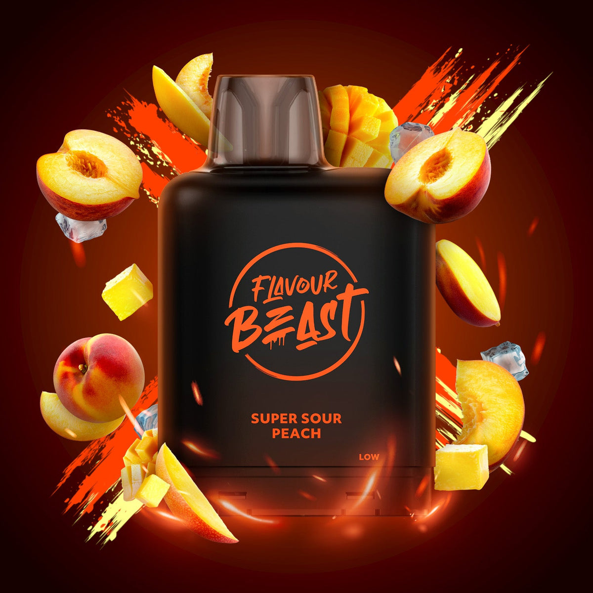 Super Sour Peach Iced - Level X Boost G2 Pod Flavour Beast Super Sour Peach Iced - Level X Boost G2 Pod Flavour Beast