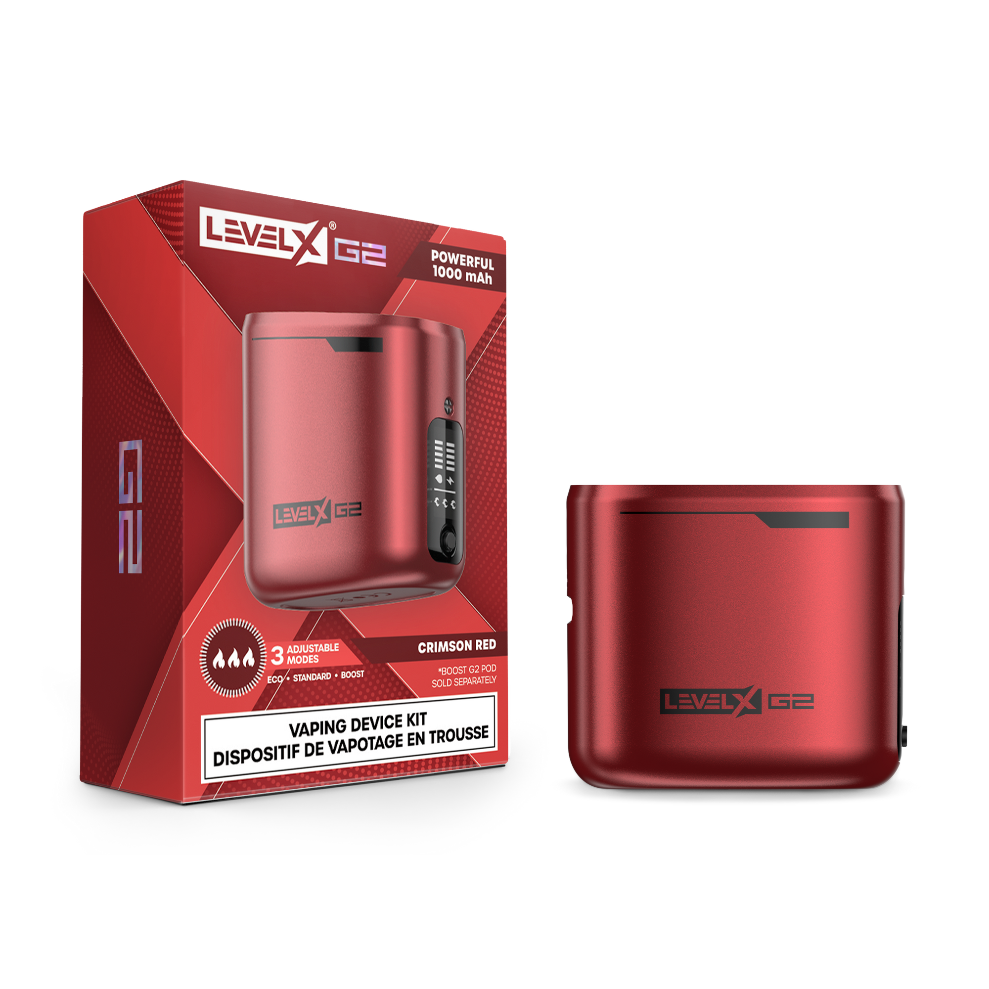 Level X Boost G2 Device Kit 1000 Crimson Red Canada – Flavour Beast