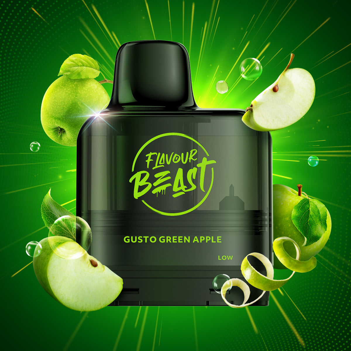 Level X G2 Pod 2+10ml - Gusto Green Apple