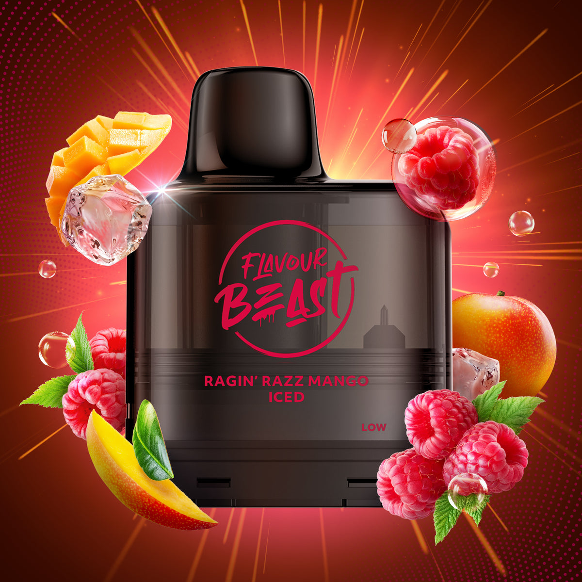 Level X G2 Pod 2+10ml - Ragin' Razz Mango Iced