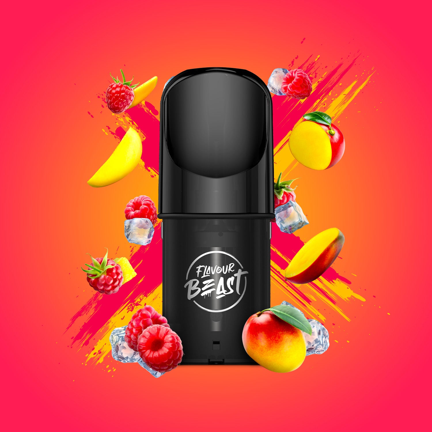 Mango Raz Pod Ragin' Razz Mango Iced Pods Disposable by Flavour Beast