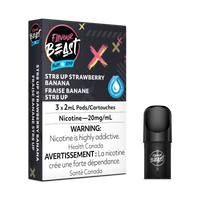 Pod Pack - STR8 UP Strawberry Banana Iced 2